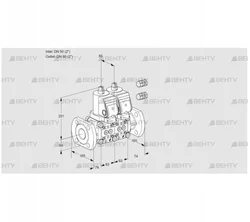 VCS3E50F/50F05NNWGR3/PPPP/PPPP (88103108) Сдвоенный газовый клапан Kromschroder