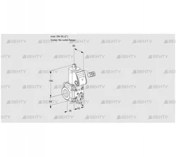 VAS350/-R/NQ (88008952) Газовый клапан Kromschroder