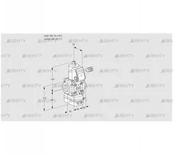 VAD115/25R/NW-100A (88029686) Газовый клапан с регулятором давления Kromschroder