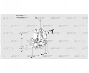 VCS3E65R/65R05NNWR3/PPPP/PPPP (88101951) Сдвоенный газовый клапан Kromschroder