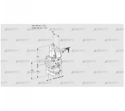 VAD240R/NW-100A (88002943) Газовый клапан с регулятором давления Kromschroder