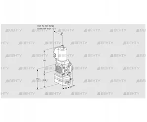 VAG2T-/40N/NQSLAA (88008049) Газовый клапан с регулятором соотношения Kromschroder