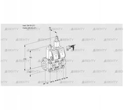 VCS3E50R/50R05NLWR3/PPPP/PPPP (88104089) Сдвоенный газовый клапан Kromschroder