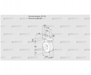 BVA150/100Z05V (88300353) Дроссельная заслонка Kromschroder