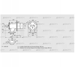 ZIO 200RB-300/285-(20)D (84199216) Газовая горелка Kromschroder