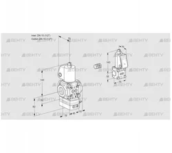 VAG1E15R/15R05GEWL/BS/PP (88107099) Газовый клапан с регулятором соотношения Kromschroder