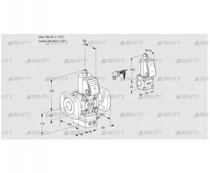 VAG2E40F/40F05GEWR/PP/ZS (88105800) Газовый клапан с регулятором соотношения Kromschroder