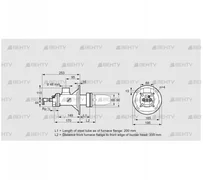 BICA 65HM-200/335-(72A)DR (84022439) Газовая горелка Kromschroder