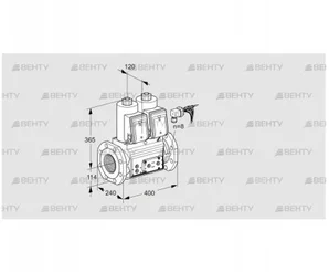 VCS9125F05NNARE/PPPP/PPEP (88204834) Сдвоенный газовый клапан Kromschroder