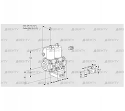 VCG1E15R/15R05NGKWL/PPPP/2-PP (88106741) Клапан с регулятором соотношения Kromschroder