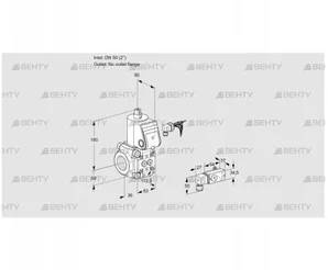 VAS350/-R/NW (88031145) Газовый клапан Kromschroder