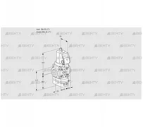 VAD1T25N/NQSR-100A (88007114) Газовый клапан с регулятором давления Kromschroder