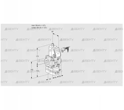 VAD240R/NW-50A (88034087) Газовый клапан с регулятором давления Kromschroder