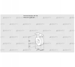 BVA150/125Z05 (88300112) Дроссельная заслонка Kromschroder