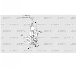 VAS350R/LK (88000092) Газовый клапан Kromschroder