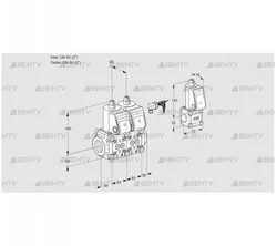 VCS3E50R/50R05NNWR/PPPP/PPBS (88105509) Сдвоенный газовый клапан Kromschroder