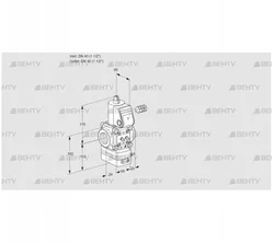 VAD240R/NW-100A (88002295) Газовый клапан с регулятором давления Kromschroder