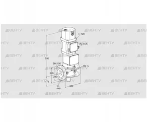 VK 150F04W5XA43 (85311104) Газовый клапан с приводом Kromschroder