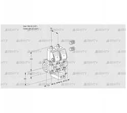 VCH1E20R/20R05NHEWR3/PPPP/PPPP (88103224) Клапан с регулятором расхода Kromschroder