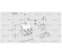 VCS3E50R/50R05NLWL3/PPZS/2-PP (88104775) Сдвоенный газовый клапан Kromschroder