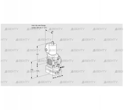 VAG2-/40R/NWSLAE (88026790) Газовый клапан с регулятором соотношения Kromschroder