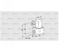 VG 10R01K6 (85233030) Запорный газовый клапан Kromschroder