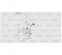 VAG115R/NWBE (88003152) Газовый клапан с регулятором соотношения Kromschroder