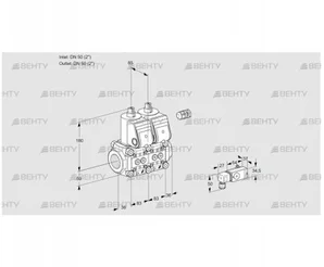 VCS3E50R/50R05NNKR3/3--4/PPPP (88107812) Сдвоенный газовый клапан Kromschroder