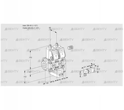 VCH2E40R/40R05NHEWR/-3PP/PPPP (88105283) Клапан с регулятором расхода Kromschroder