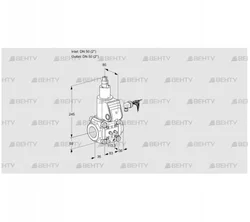 VAS350R/LW (88031120) Газовый клапан Kromschroder