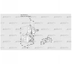 VAS350/-F/NWSR (88018125) Газовый клапан Kromschroder