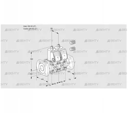 VCS3E50F/50F05NNWR3/PPPP/PPPP (88103209) Сдвоенный газовый клапан Kromschroder