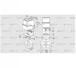 IDR150Z03D100AS/50-30W20E (88303700) Дроссельная заслонка Kromschroder