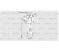 IBHS65Z01A/40A3D (88300515) Дроссельная заслонка Kromschroder