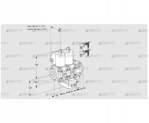 VCG3E40R/40R05NGEVWL6/PPPP/PPPP (88107817) Клапан с регулятором соотношения Kromschroder