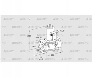 VG 50/39F10NQ33 (85261450) Запорный газовый клапан Kromschroder