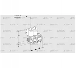 VCS3T50N/50N05FNNVQL/PPPP/PPPP (88107287) Сдвоенный газовый клапан Kromschroder