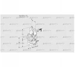 VAG240R/NWAE (88001256) Газовый клапан с регулятором соотношения Kromschroder