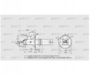 BICA 65HB-50/185-(34)D (84099593) Газовая горелка Kromschroder