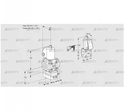 VAG2E40R/40R05GEWL/ZS/PP (88103146) Газовый клапан с регулятором соотношения Kromschroder