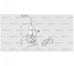 VAS350R/LW (88001722) Газовый клапан Kromschroder