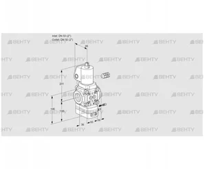 VAG350R/NQSLAE (88033638) Газовый клапан с регулятором соотношения Kromschroder