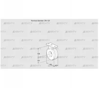 BVA125Z05 (88300104) Дроссельная заслонка Kromschroder