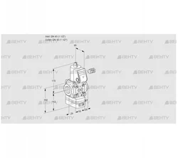 VAD240R/NQ-25A (88013031) Газовый клапан с регулятором давления Kromschroder