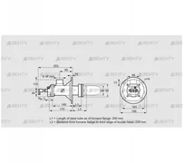 BICA 65RB-200/235-(37)D (84022031) Газовая горелка Kromschroder