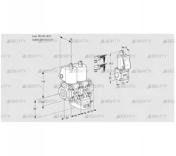 VCH1E20R/15R05NHEWL6/PPBS/PPPP (88106427) Клапан с регулятором расхода Kromschroder