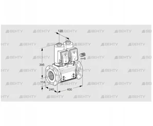 VCS9125F05NNASR3B/PPPP/PPPP (88203120) Сдвоенный газовый клапан Kromschroder