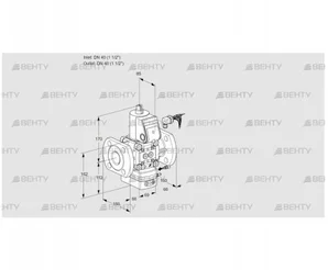 VAG240F/NQAE (88031748) Газовый клапан с регулятором соотношения Kromschroder