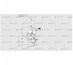 VAG240R/NWAE (88001253) Газовый клапан с регулятором соотношения Kromschroder