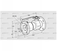 AKT 50F50TAS (03152299) Запорный кран Kromschroder